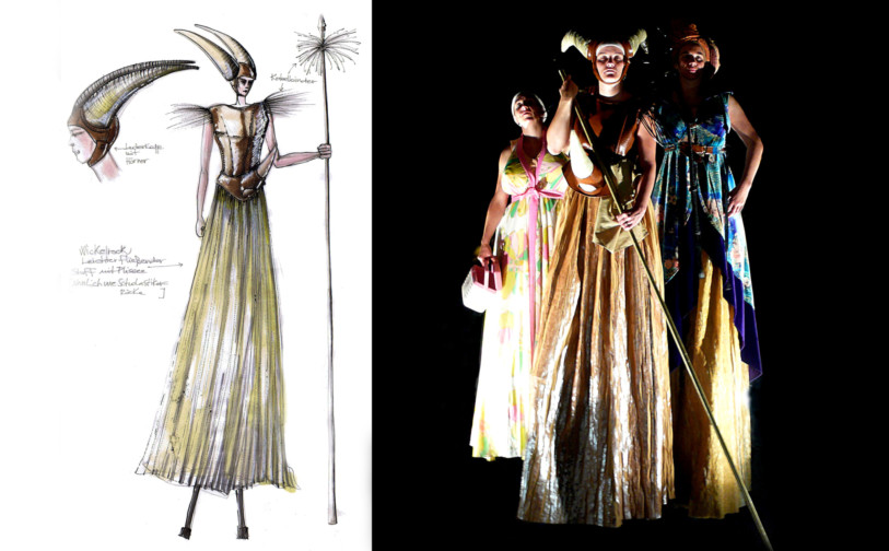 Cinzia Fossati | costumes | Rheingold | die Stelzer | Stiltwalkers
